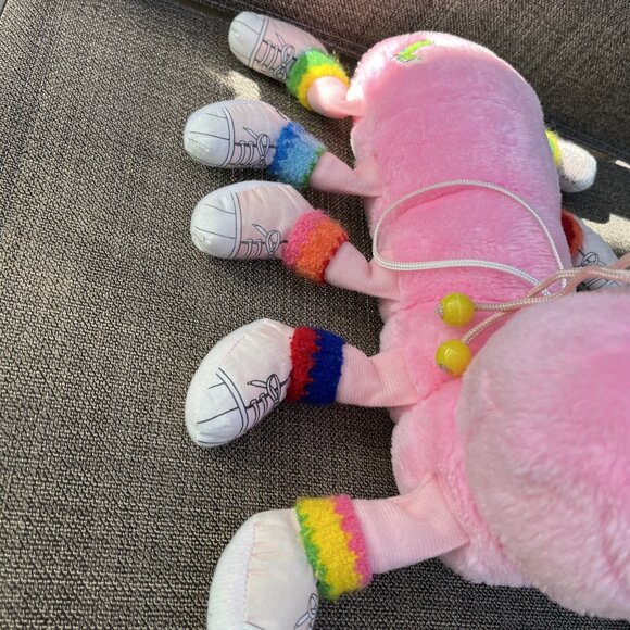 Vintage 1984 Lots-a-lots-a-leggggggs Pink Caterpillar 13” 10 Legs Plush READ - Picture 5 of 16